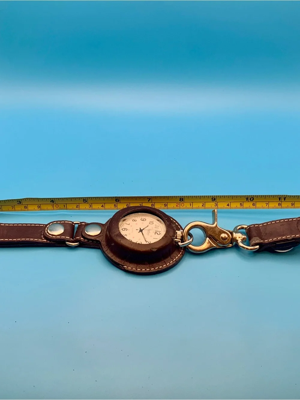 RAWLINGS Vintage Military Field Belt Loop Pocket Watch Holder Works New Battery